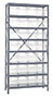 1275-SB807CL Quantum Clear-View Store-Max 8 Inch (in) Steel Shelving with Shelf Bin - 2