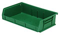 7 3/8 Inch (in) Item Length Stack and Hang Bin (Green)