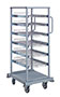 Quantum Partition Store Single Bay Work Cart with Wire Shelves - 3
