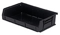 7 3/8 Inch (in) Item Length Stack and Hang Bin (Black) - 2
