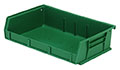 7 3/8 Inch (in) Item Length Stack and Hang Bin (Green) - 2