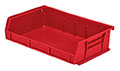 7 3/8 Inch (in) Item Length Stack and Hang Bin (Red) - 2