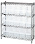WR4-39-1236-802CL Quantum Clear-View Shelving with Complete Bin - 2