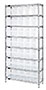 WR8-802CL Quantum Clear-View Store-Max 8 Inch (in) Wire Shelving with Shelf Bin - 2