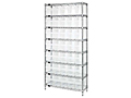 Quantum Clear-View Store-Max 8 Inch (in) Wire Shelving with Shelf Bin