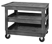 Gray PFTC4026-33-3 Polymer Mobile Carts