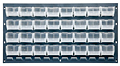 Clear QLP-3619-210-32CL Louvered Panels