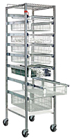 Quantum Partition Store Pull Out Basket Work Carts