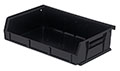 7 3/8 Inch (in) Item Length Stack and Hang Bin (Black)